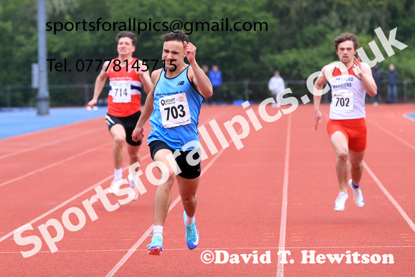 400 metres, 2026 North Eastern Track and Field Champs, Shildon, County Durham. Photo: David T. Hewitson/Sports for All Pics